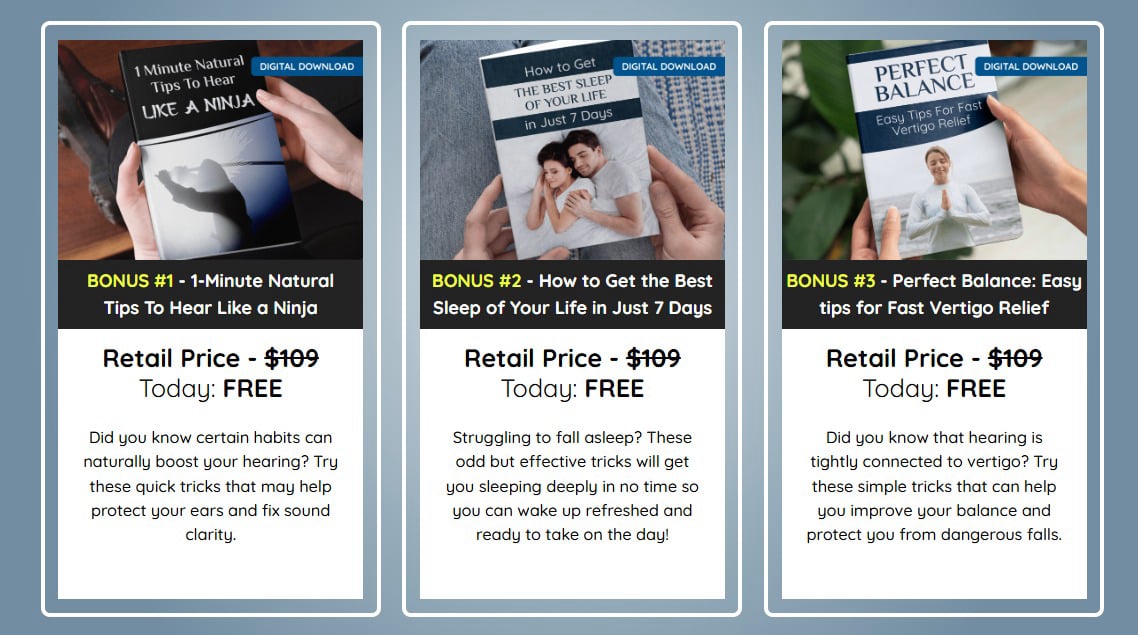 Order 6 Bottles or 3 Bottles and Get 2 FREE Bonuses!